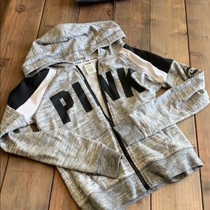 Pink zip up jacket